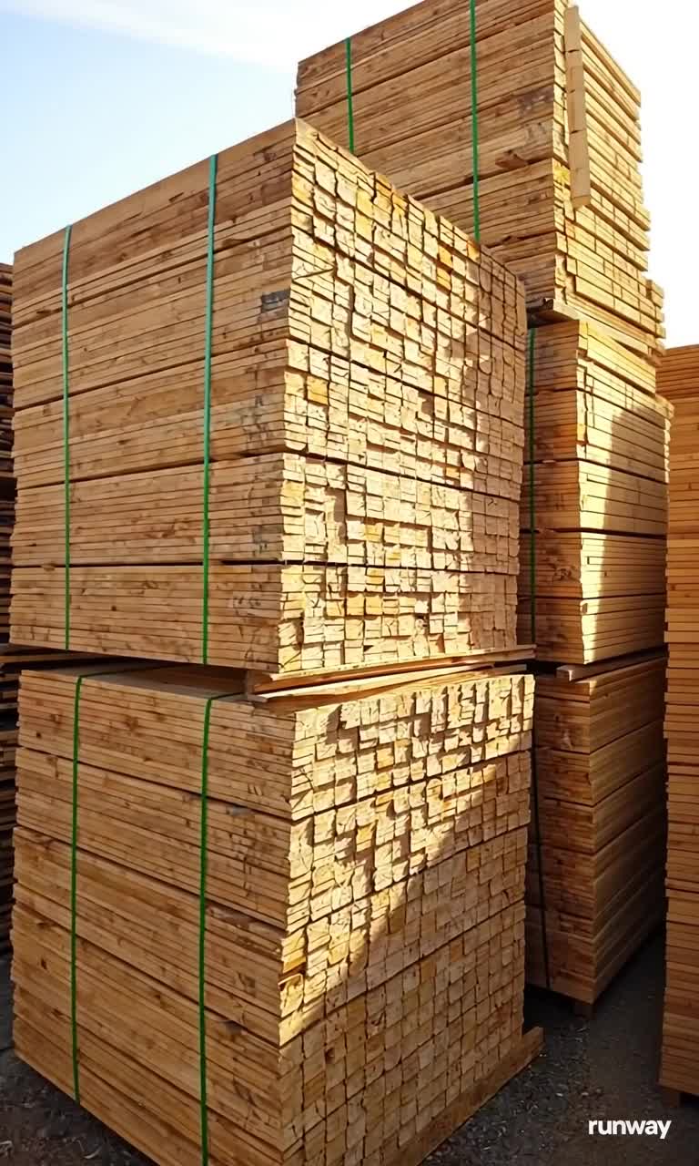 Fardos de madeira serrada para pallets